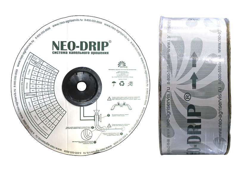 Капельная лента эмиттерная Neo-Drip 1000 метров, шаг 10 см, 6mil #1