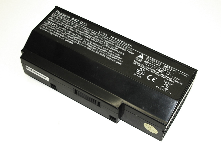 Аккумуляторная батарея для ноутбука Asus G53 (A42-G73) 14,6V 5200mAh OEM черная  #1