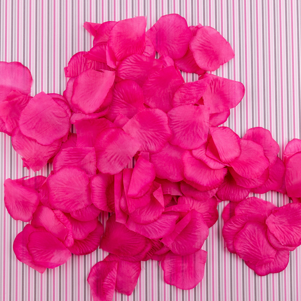 Лепестки роз цвета фуксии для фотосъемок, приветствия молодоженов, для украшения интерьера и творчества, #1