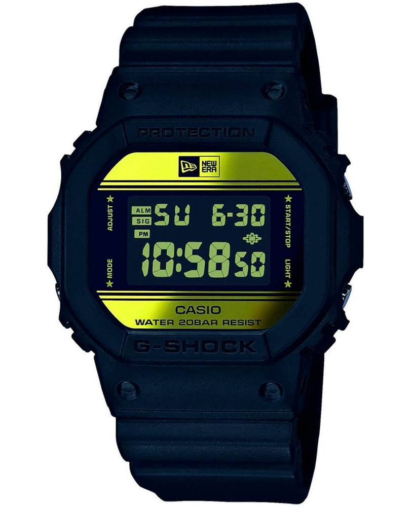 Противоударные японские мужские часы Casio G-Shock DW-5600NE-1ER с хронографом с гарантией  #1