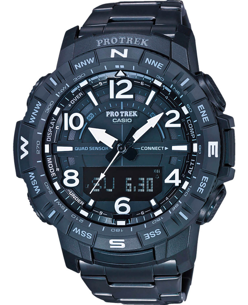 Мужские японские часы Casio Pro Trek PRT-B50YT-1ER с хронографом с гарантией  #1