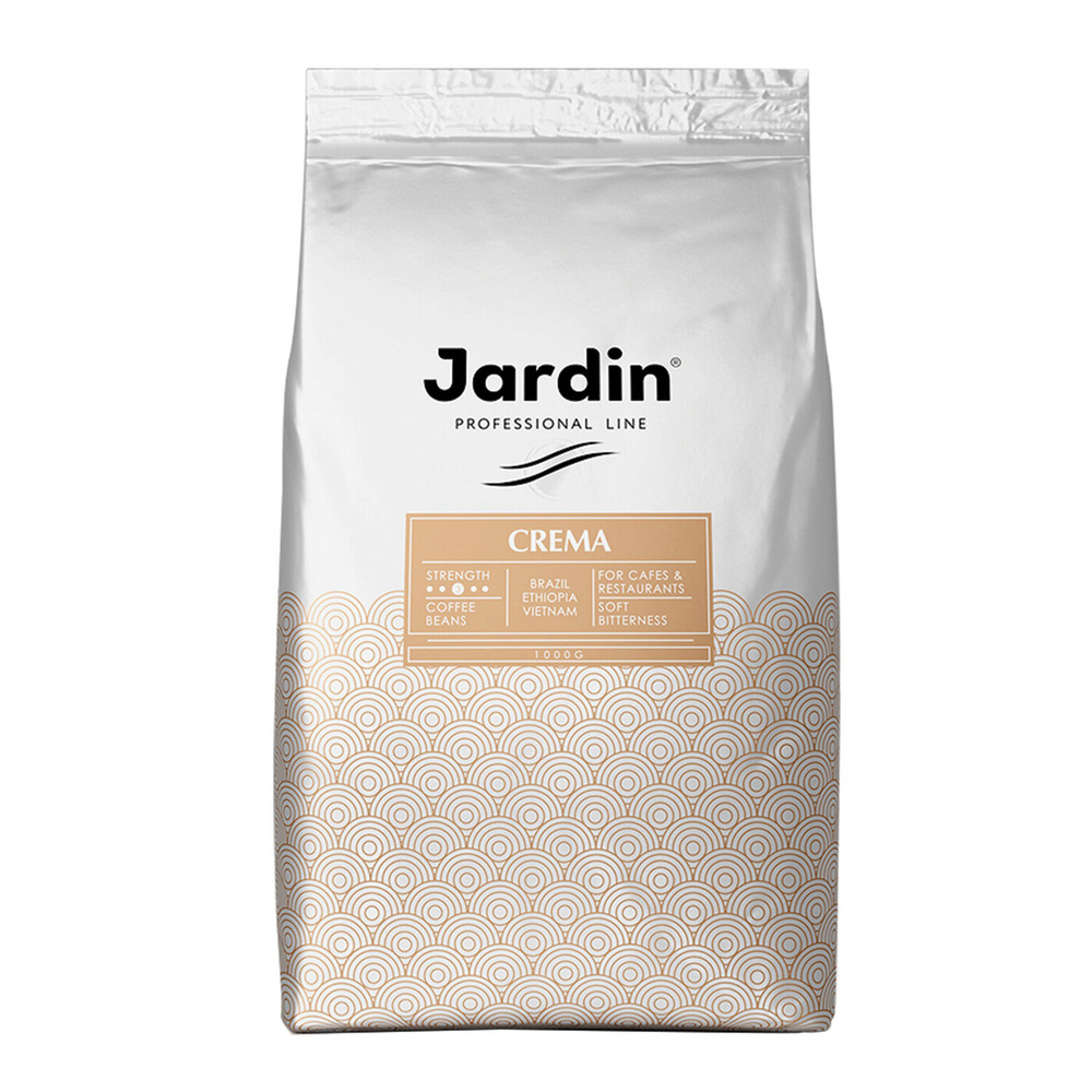 Кофе в зернах JARDIN (Жардин) "Crema", натуральный, 1000 г, вакуумная упаковка  #1