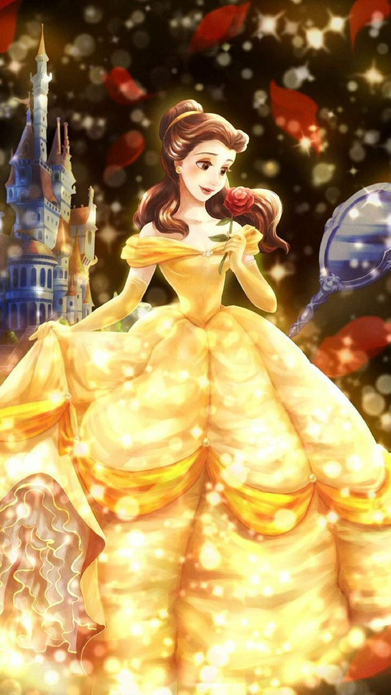 Алмазная мозаика картина для девочек "Белль -Принцесса Диснея" 30см х 40см подарок  #1