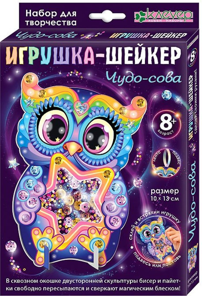 Набор для изг-ния игрушки-шейкера Чудо-сова #1