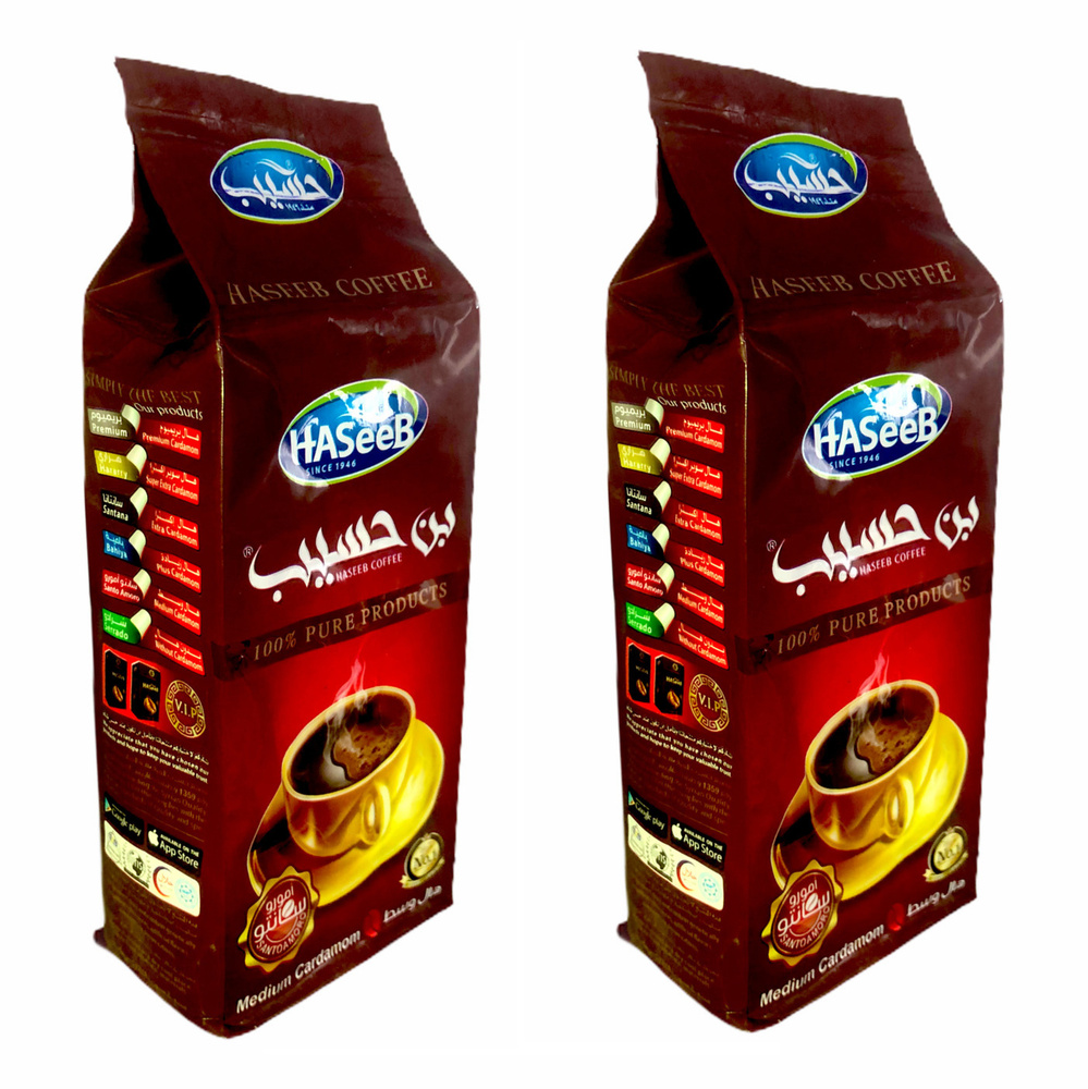 Кофе Арабский молотый с кардамоном Хасиб Haseeb Santoamoro Сирия 200г 2 шт  #1