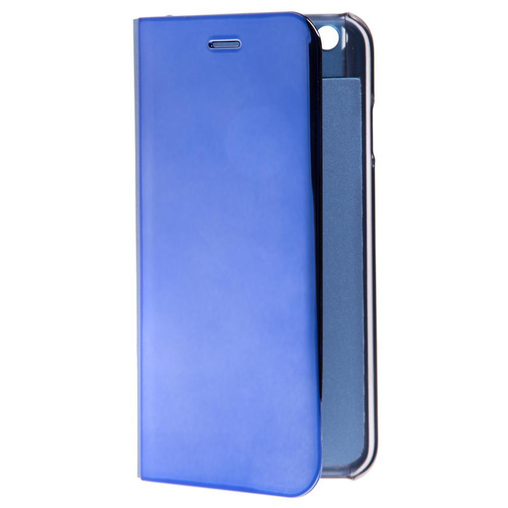 Чехол-книжка с функцией умной обложки GSMIN Mirror Case для Huawei Honor 10X Lite (Синий)  #1