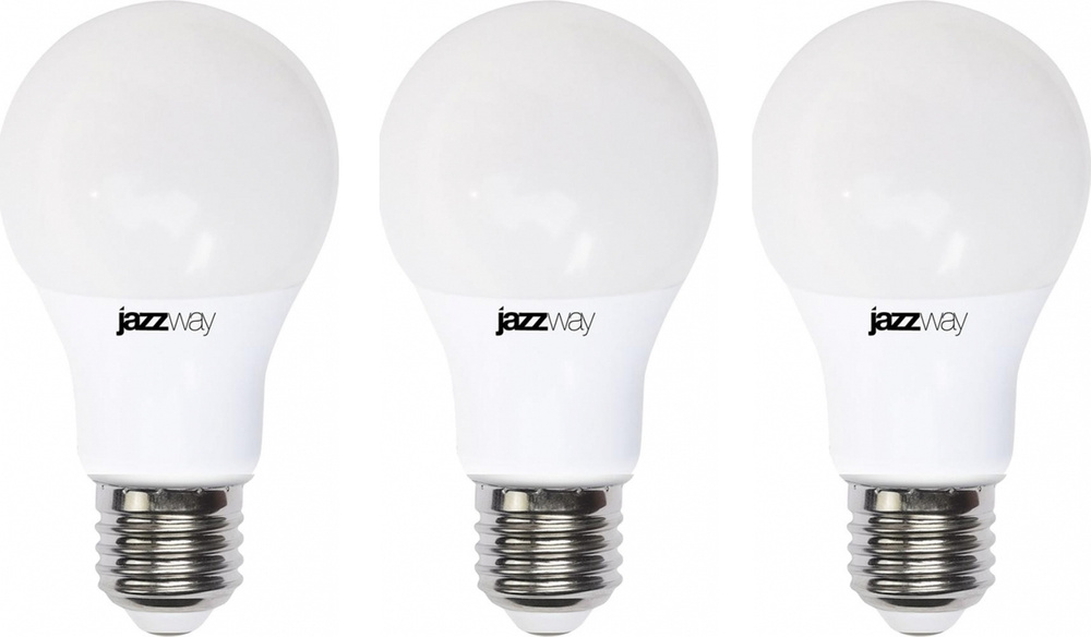 Светодиодная лампа JazzWay Pled Power 25W 5000K 2100Лм E27 груша (комплект из 3 шт.)  #1