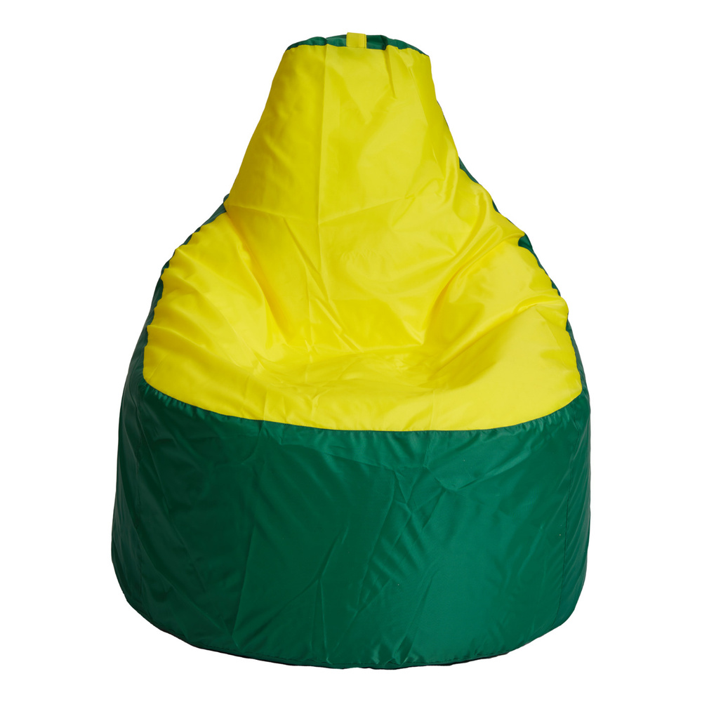 Пуффбери Кресло-мешок Трон, Оксфорд, Размер XXXL,зеленый, желтый  #1