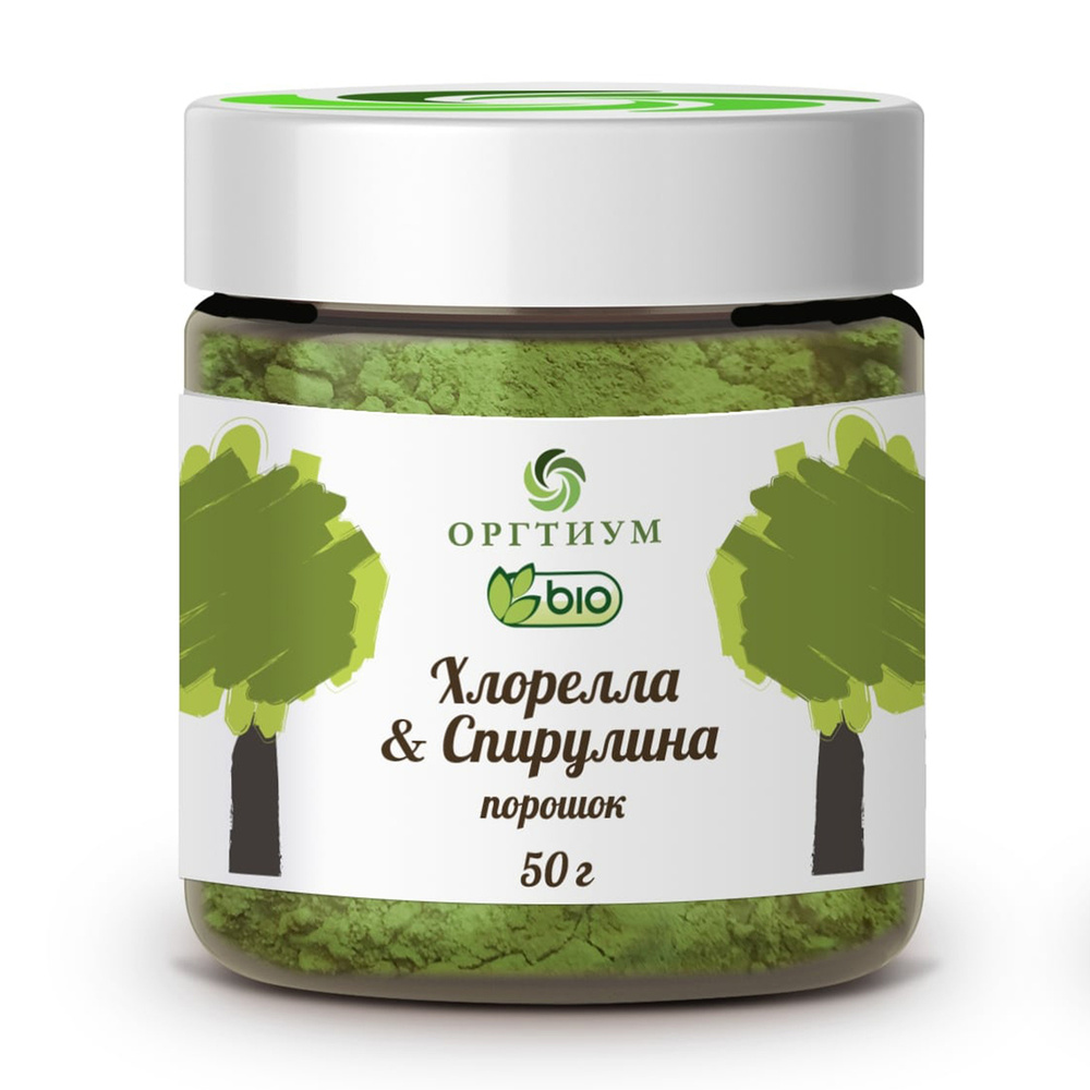 Хлорелла (Chlorella) порошок Оргтиум,  50 гр #1