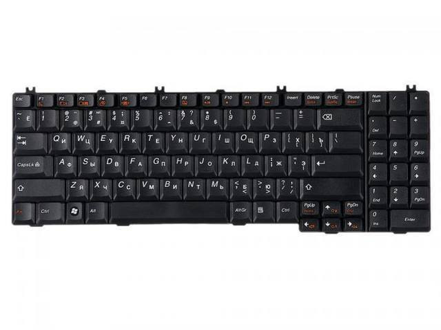 Клавиатура для ноутбука Lenovo G550, B550, B560, V560, G555, мал. Ентер, черная  #1