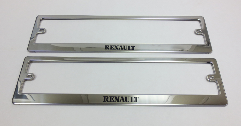 Рамки номерного знака Ладья с надписью Renault (2шт) #1