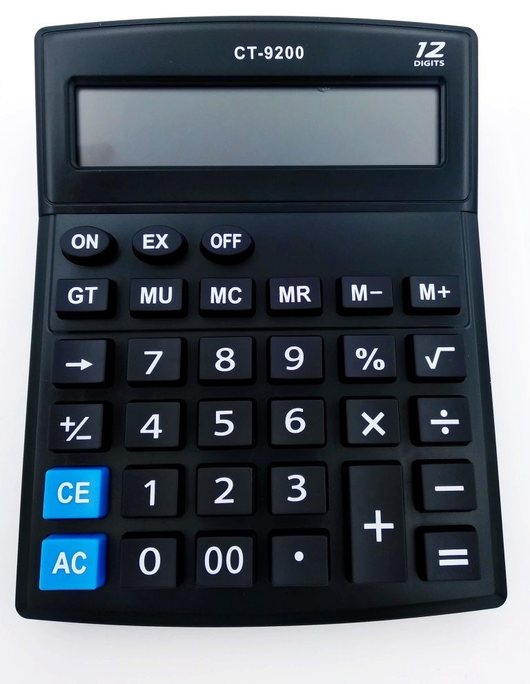 Калькулятор 12 разрядов настольный большой IT/CT-9200 для вычислений, калькулятор для ЕГЭ для школы для #1