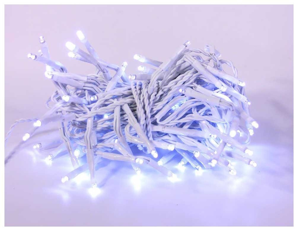 Гирлянда Нить, 240 LED белых холодных, шнур белый, IP20, China Dans, артикул 20178016/white  #1