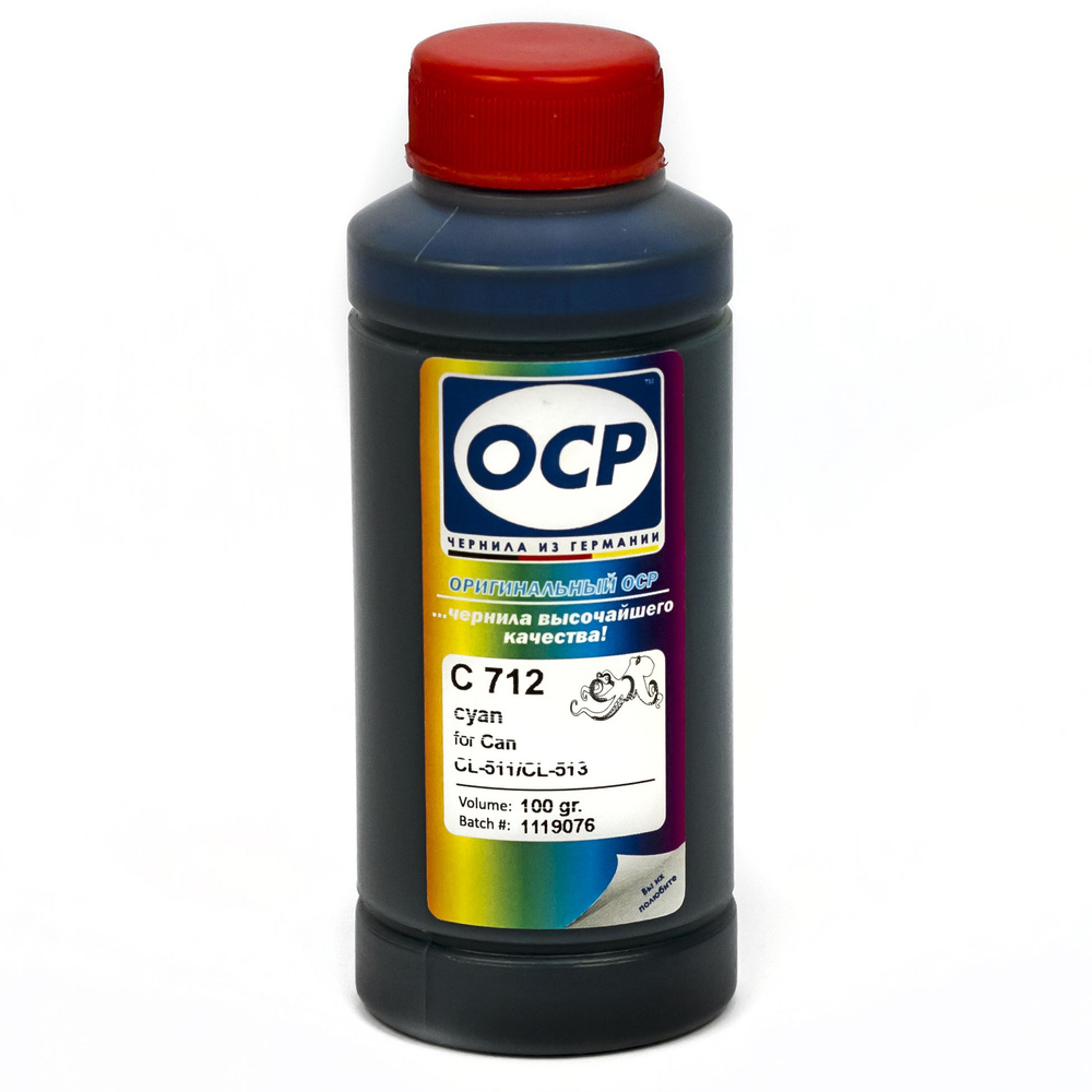 Чернила OCP C 712 голубые для Canon PIXMA MP230, MP250, MP280, iP2700, iP2702, MP495, MP240, MP252 картриджей #1