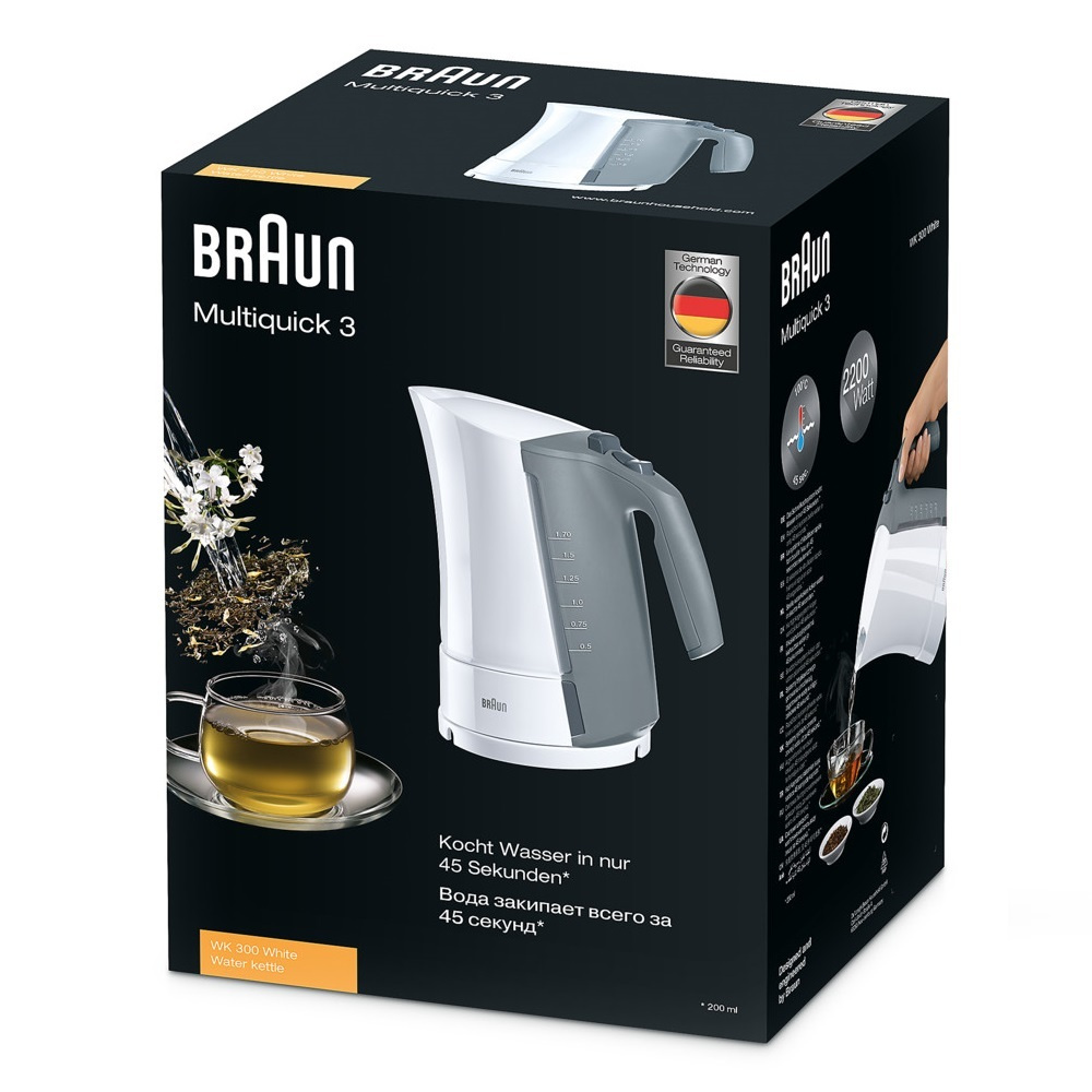 Чайник электрический BRAUN WK300WH белый #1