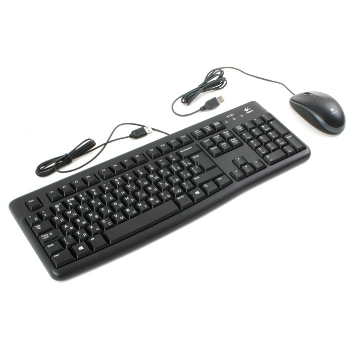 Клавиатура+мышь Logitech Desktop MK120 Black USB 920-002561 #1