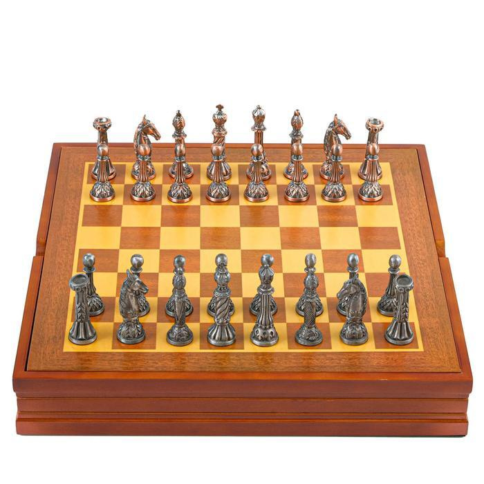 Настольные Шахматы сувенирные, "Классика" h короля-7.8 см, h пешки-5.4 см. d-2 см, 36 х 36 см  #1