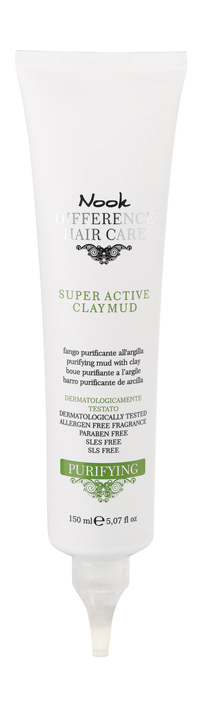 Суперактивная очищающая глина для кожи головы Nook Difference Hair Care Purifying Super Active Clay Mud #1