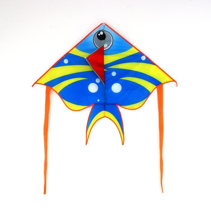 Воздушный змей "Рыбка", с леской, цвета МИКС #1