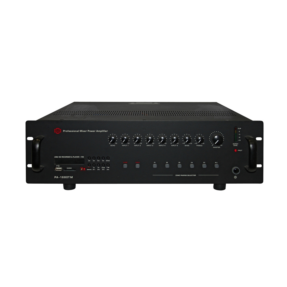 SHOW PA-1680TM - трансляц.система 680 Вт, 70/100 В, MP3, AMFM, 5 зон #1