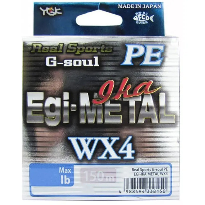 Шнур PE Yoz-ami G-soul EGI&METAL WX4 # 0.6 (150 м, 0.128 мм, цветной, 5.5 кг) #1