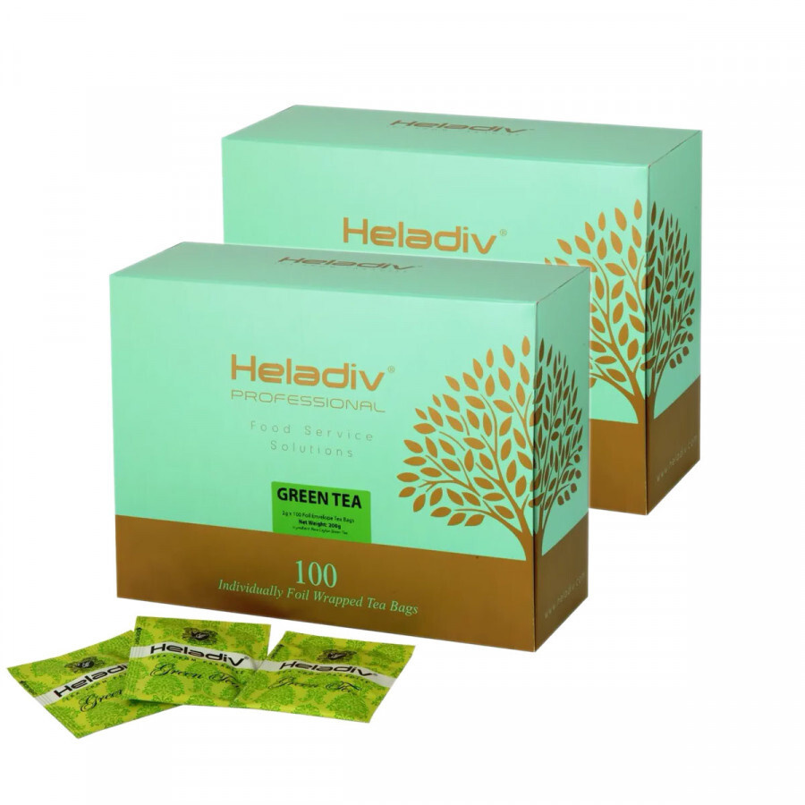 Чай в пакетиках Heladiv Professional P/FOIL Green Tea (Профессиональный, зеленый чай), 2x100шт  #1