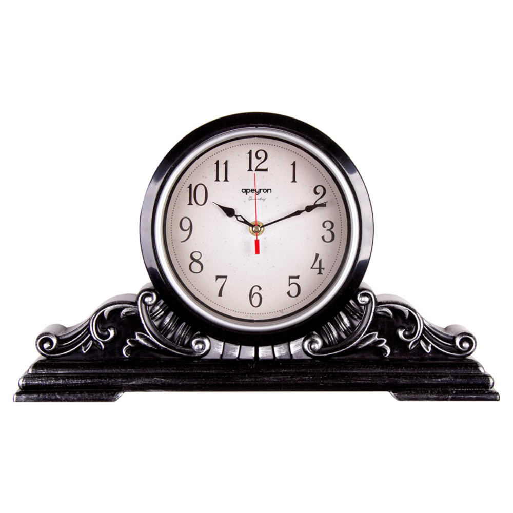 Часы настольные, черный с серебром, 42.5х25х7.9 см #1