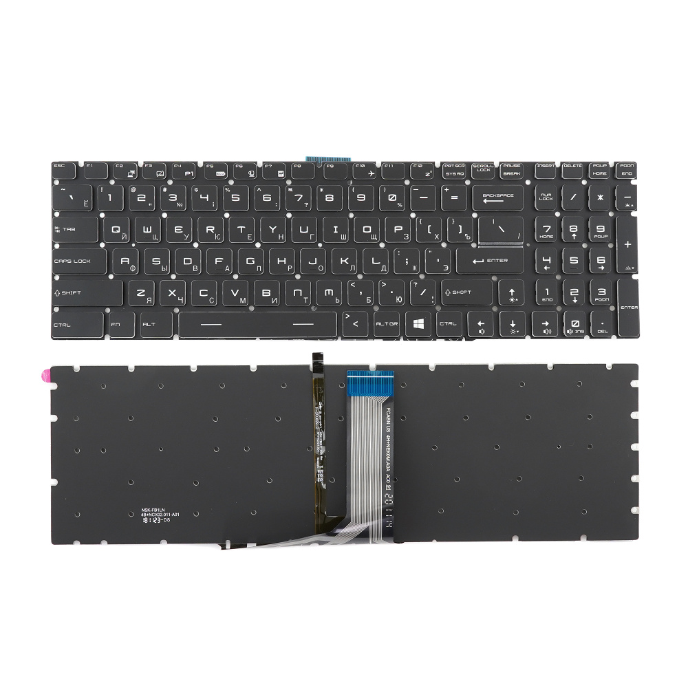 Клавиатура для ноутбука MSI GT62, GS70, GT72 черная, с подсветкой  #1