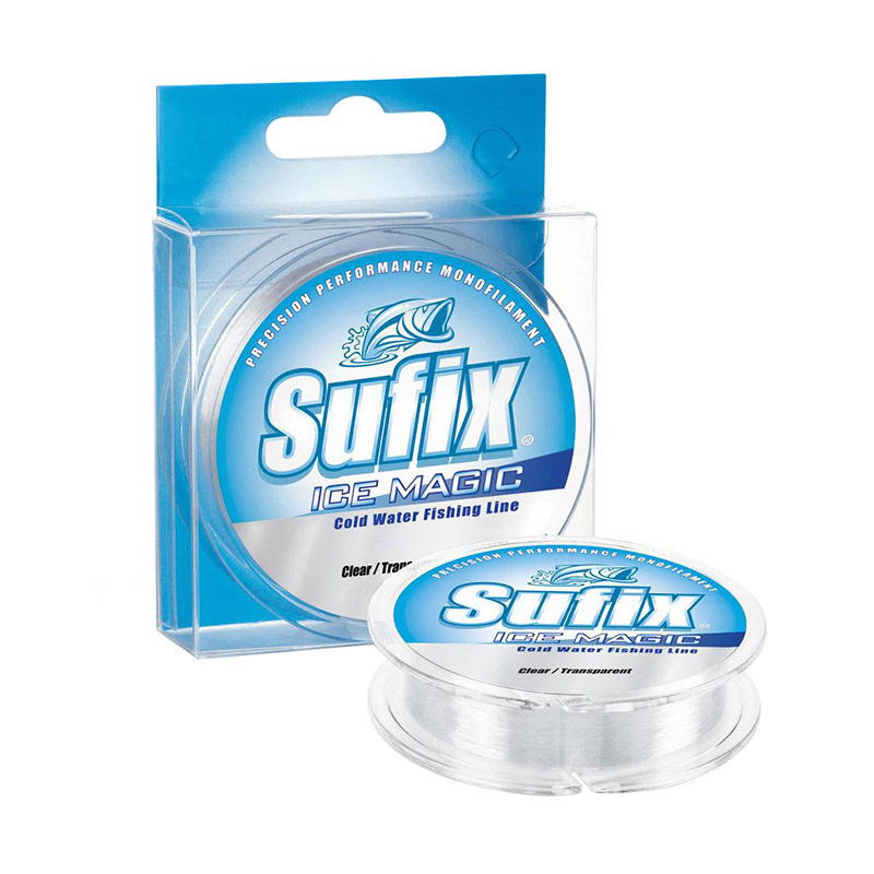 Леска монофильная зимняя прозрачная SUFIX ICE MAGIC x12 (DS1UF010024A4X (30 м 0,105мм) )  #1