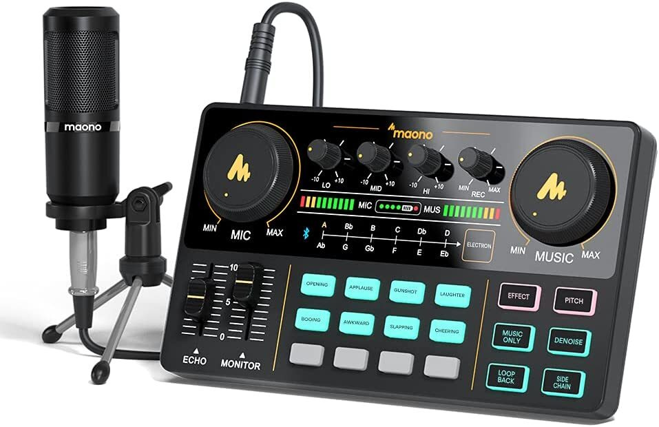 Audio Interface with DJ Mixer and Sound Card Аудиоинтерфейс с DJ-микшером и звуковой картой /набор для #1