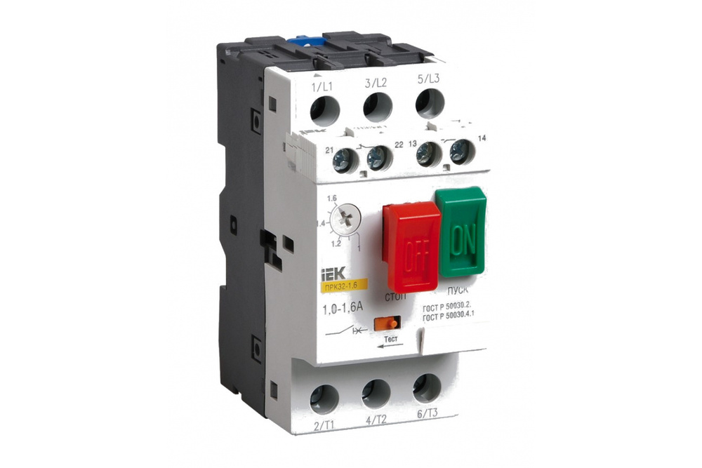Пускатель ручной кнопочный ПРК32-10 In10A Ir6-10A Ue 660В ИЭК - купить ...
