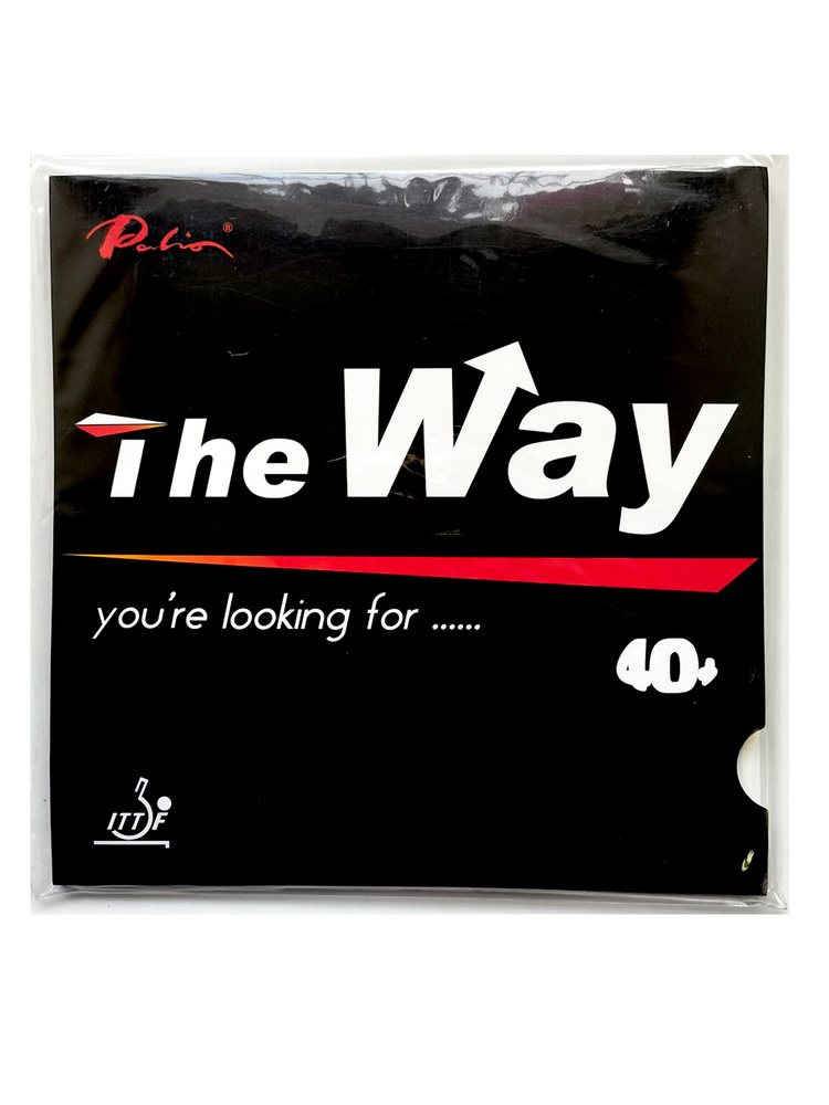 Накладка Palio The Way 40+(черная)/ Накладка для теннисной ракетки  #1