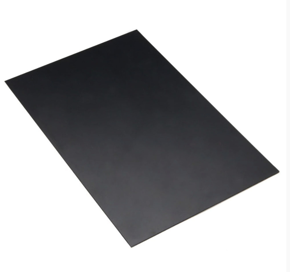 Пластик листовой, полипропиленовый лист ГЛАДКИЙ, 1 мм, 700x1800 мм, черный  #1