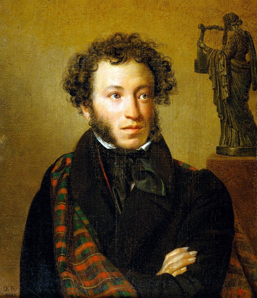 плакат, постер Орест Кипренский-Портрет А.С. Пушкина/Orest Kiprensky-Pushkin на бумаге, размер 30х42см #1