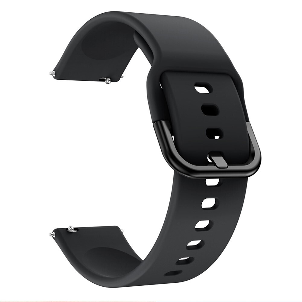 Силиконовый ремешок 20 мм для Samsung Galaxy Watch 42 мм - черный #1
