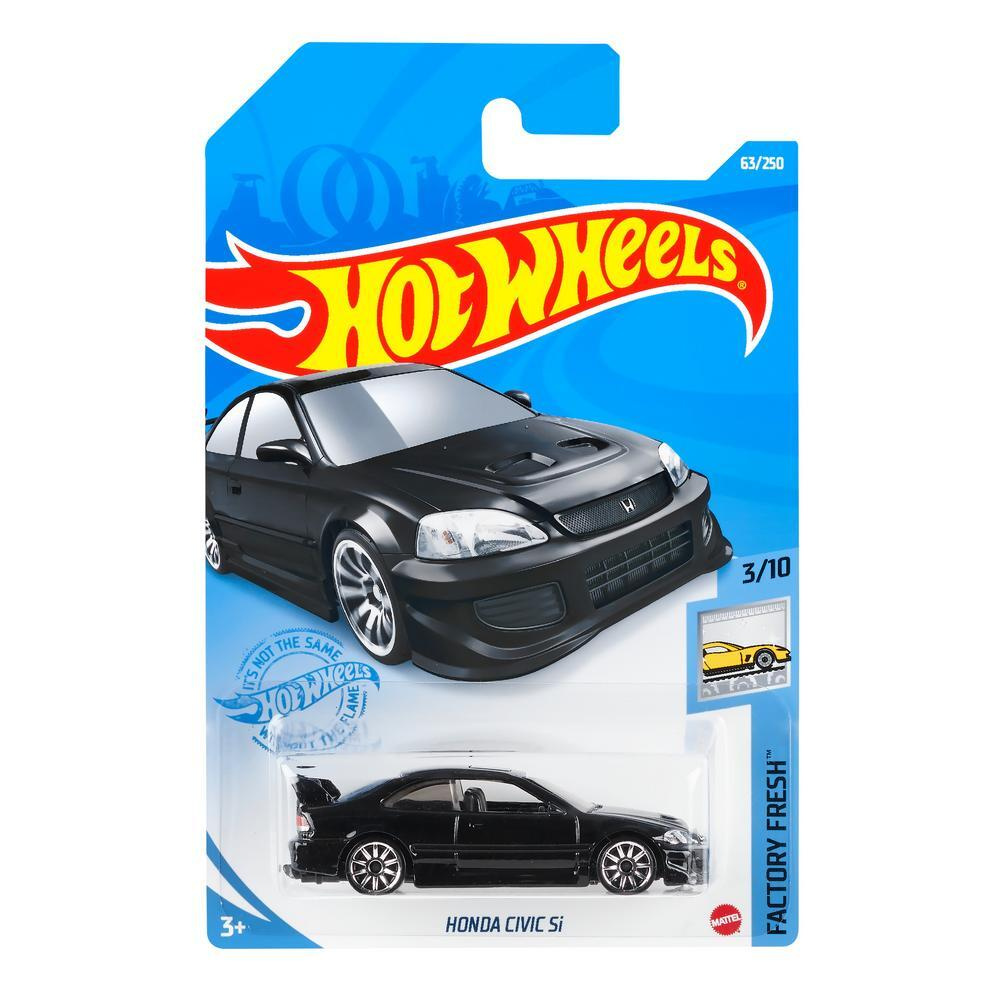 GTC63 Машинка металлическая игрушка Hot Wheels коллекционная модель HONDA CIVIC Si черный  #1
