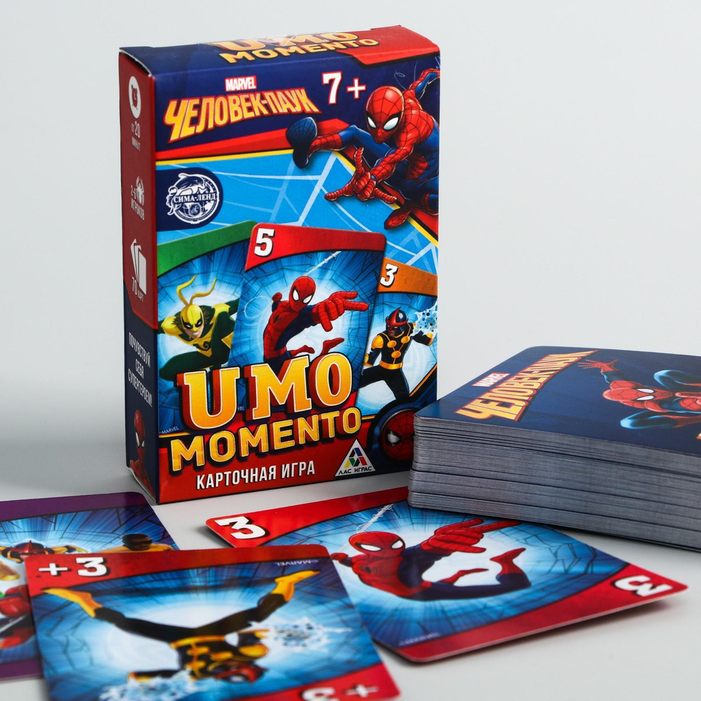 Настольные игры MARVEL "UMO momento. Человек-паук", карточная игра, на скорость и внимательность, 70 #1