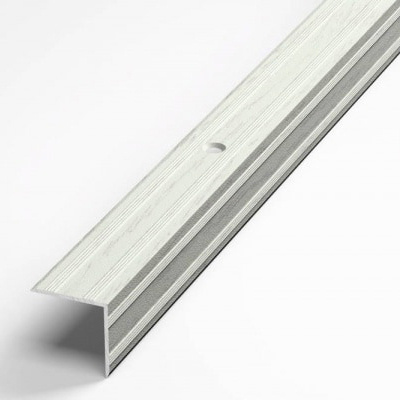 Порожек для напольных покрытий 20x20 мм, длина 0,9 м, профиль-уголок алюминиевый Лука ПУ 05, декор берёза #1