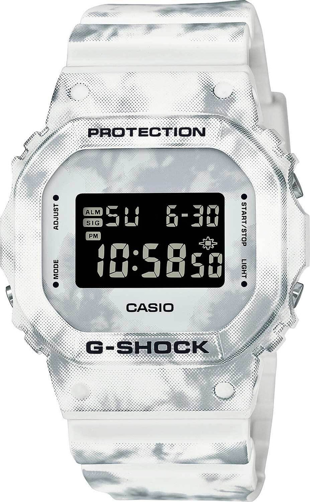 Японские наручные часы Casio DW-5600GC-7 мужские кварцевые спортивные часы Касио Джи Шок белые с подсветкой, #1