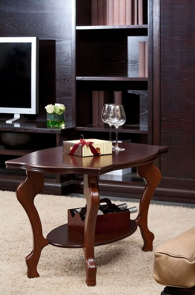 Журнальный столик Мебелик Берже 1 средне-коричневый #1