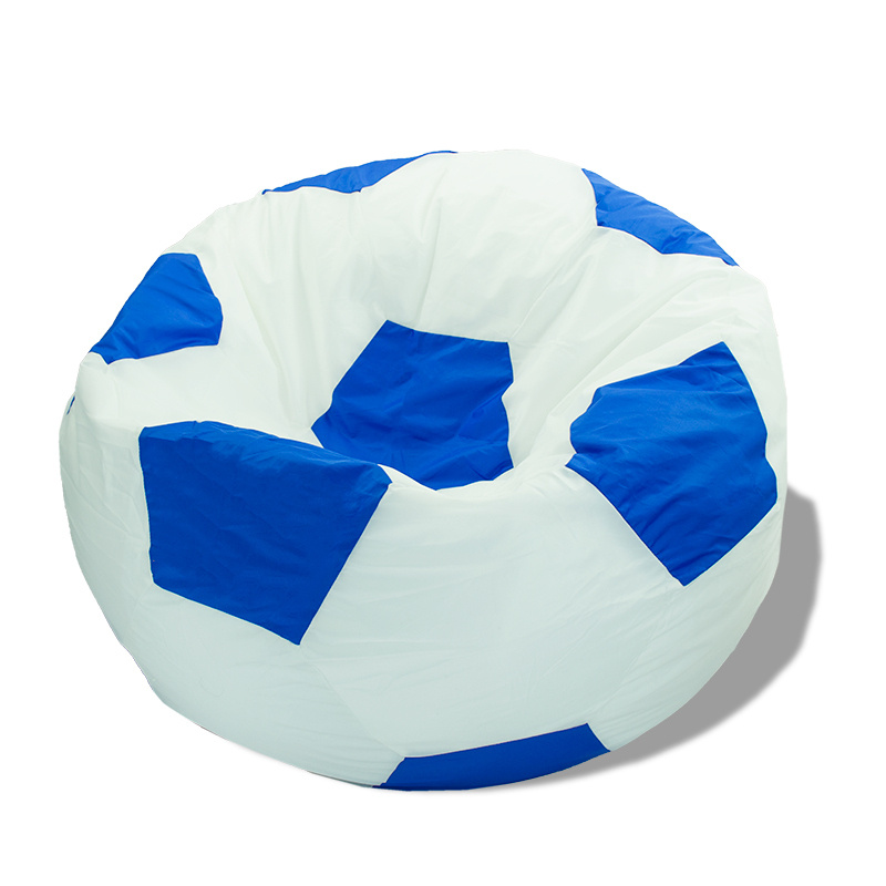 Puffmebel Кресло-мешок Мяч, Оксфорд, Размер XXXL,белый, синий #1