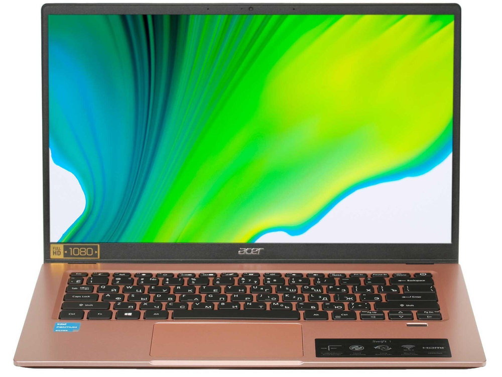 Acer Swift 1 SF114-34-P563 (NX.A9TER.003) Ноутбук 14", Intel Pentium Silver N6000, RAM 4 ГБ, eMMC 64 #1