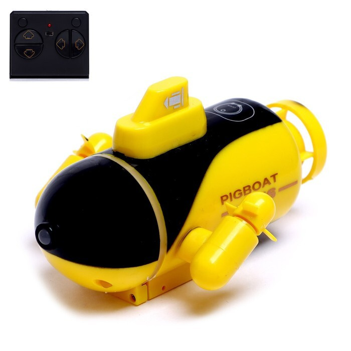 Подводная лодка радиоуправляемая Батискаф, световые эффекты, цвет жeлтый  #1