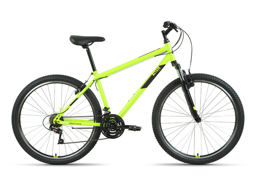 Велосипед ALTAIR MTB HT 27,5 1.0 21 ск. рост. 17" ярко-зеленый 2022 #1