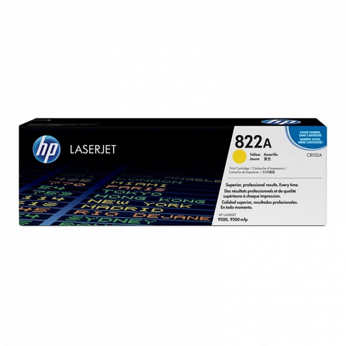 Лазерный картридж Hewlett Packard C8552A (HP 822A) Yellow желтый, для принтера МФУ принт туба тонер toner #1