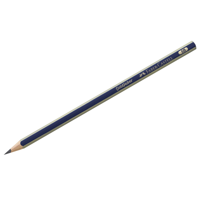 24 шт., Карандаш ч/г Faber-Castell "Goldfaber 1221" 5B, заточен. #1