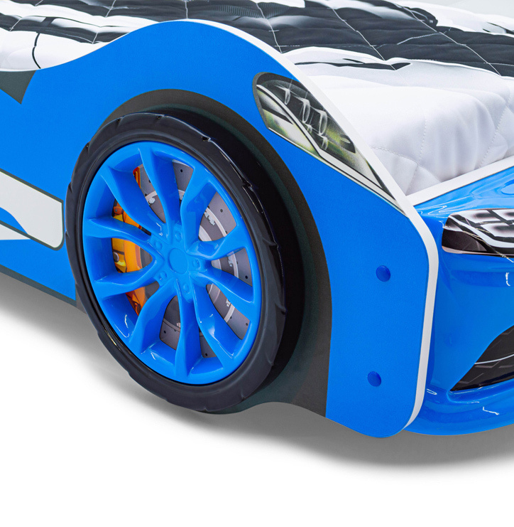 Пластиковые колеса для кровати-машины Бельмарко Speedy синий для кровати-машины  #1