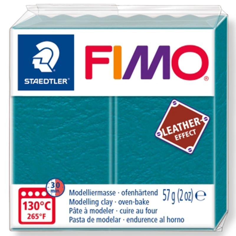 Полимерная глина Fimo leather-effect 8010-369 голубая лагуна эффект кожи 57 г.  #1