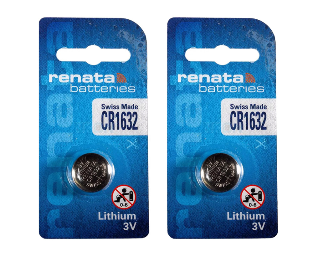 Батарейка Renata, тип CR1632, 3В, 2шт #1