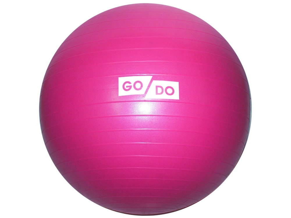 Мяч для фитнеса Anti-burst GYM BALL матовый. Диаметр 65 см: FB-65 1000 г (Малиновый)  #1